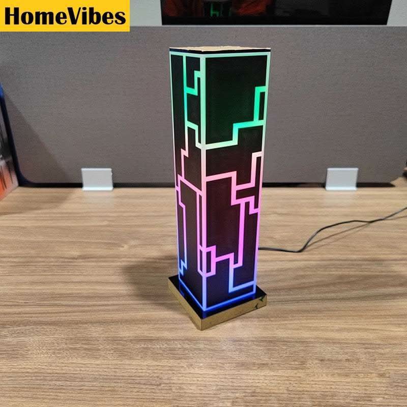 RGB LED Table Lamp - USB Powered, Dimmable Color Changing Night Light