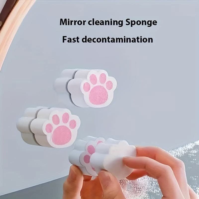 Streak-Free Mirror & Faucet Cleaner – Magic Sponge for Spotless Surfaces
