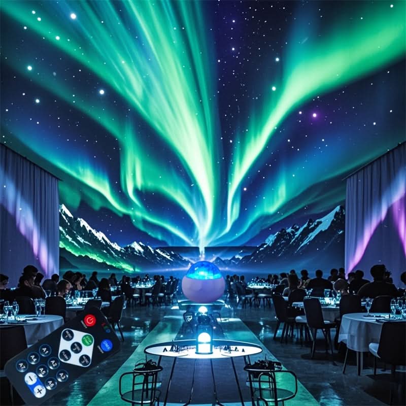 Aurora Lights Projector – 2-in-1 LED Northern Lights & Ocean Wave Projector
