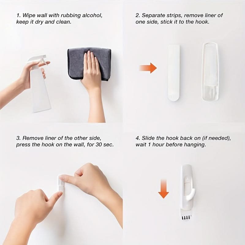 48-Pack Double-Sided Adhesive Refill Strips – Damage-Free
