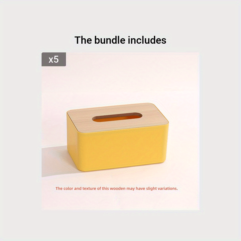 Wooden Tissue Box Holder for Home & Office