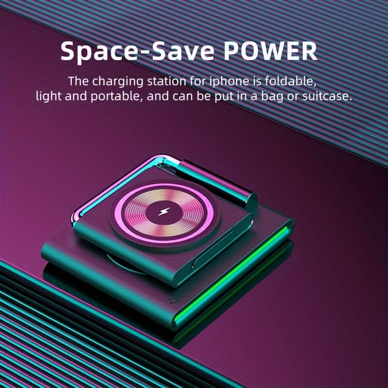 3-in-1 Foldable Magnetic Wireless Charger Dock
