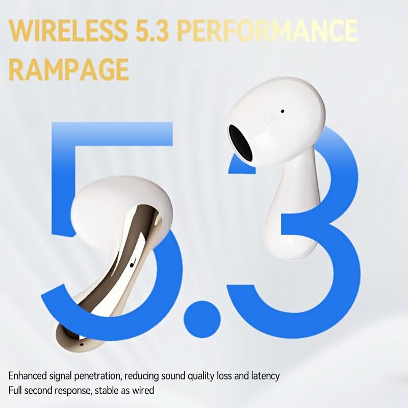 Wireless Earbuds with Hi-Fi Stereo Sound, LED Power Display Charging Case