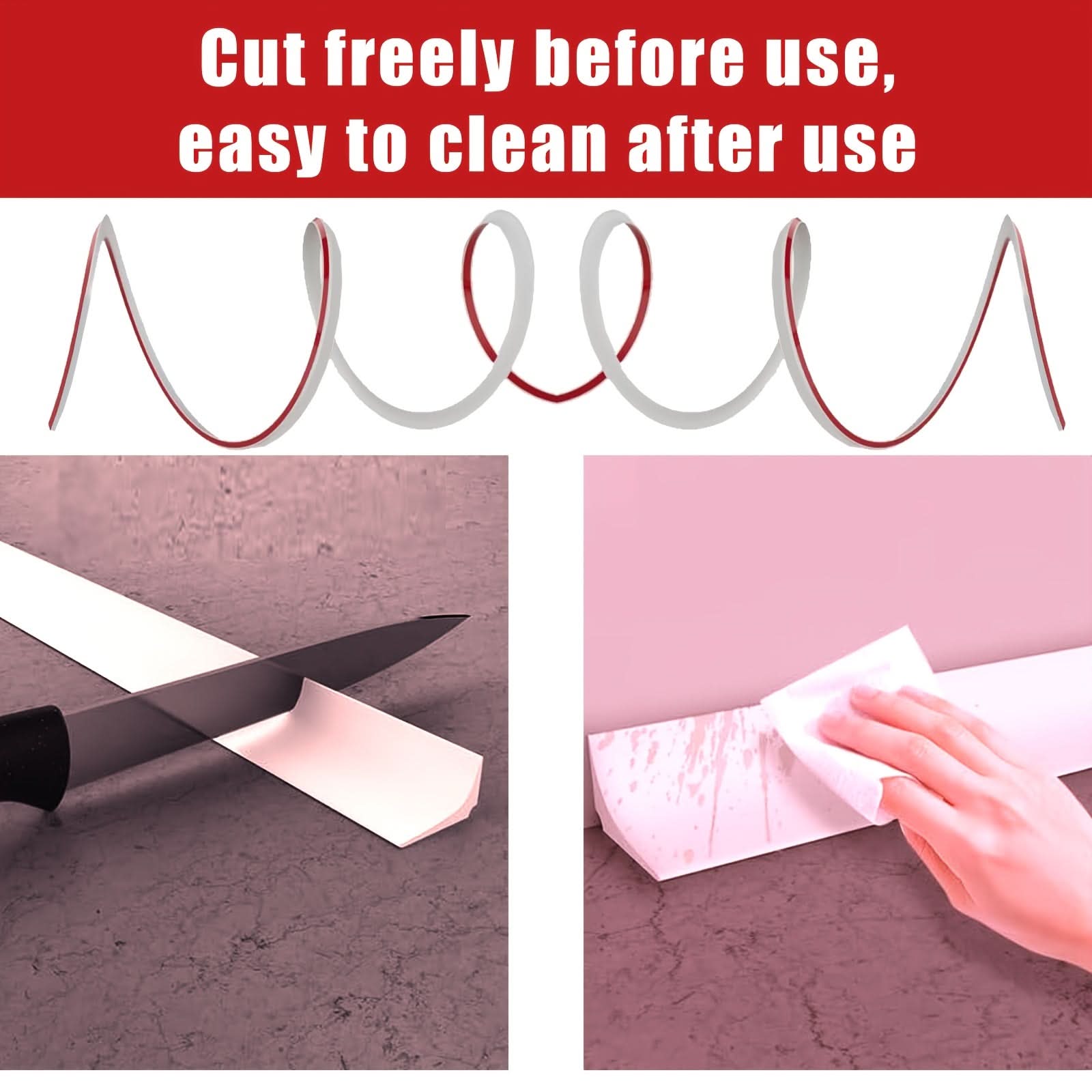 L-Shaped Waterproof Self-Adhesive Leak Prevention Tape