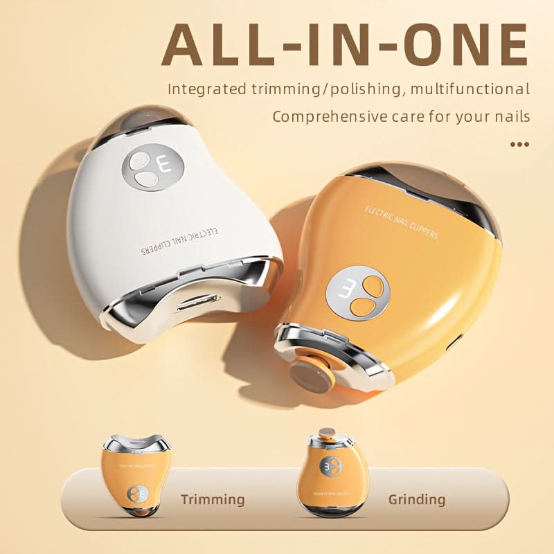 2-in-1 Electric Nail Clipper & Grinder Tool – Rechargeable Nail Trimmer