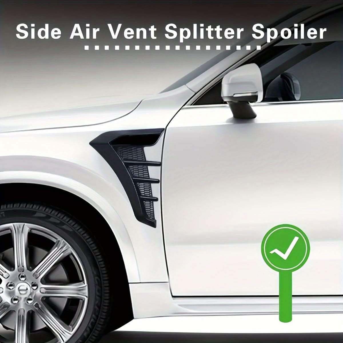 Universal Car Fender Decorative Stickers – High-Gloss Resin Side Vent Labels