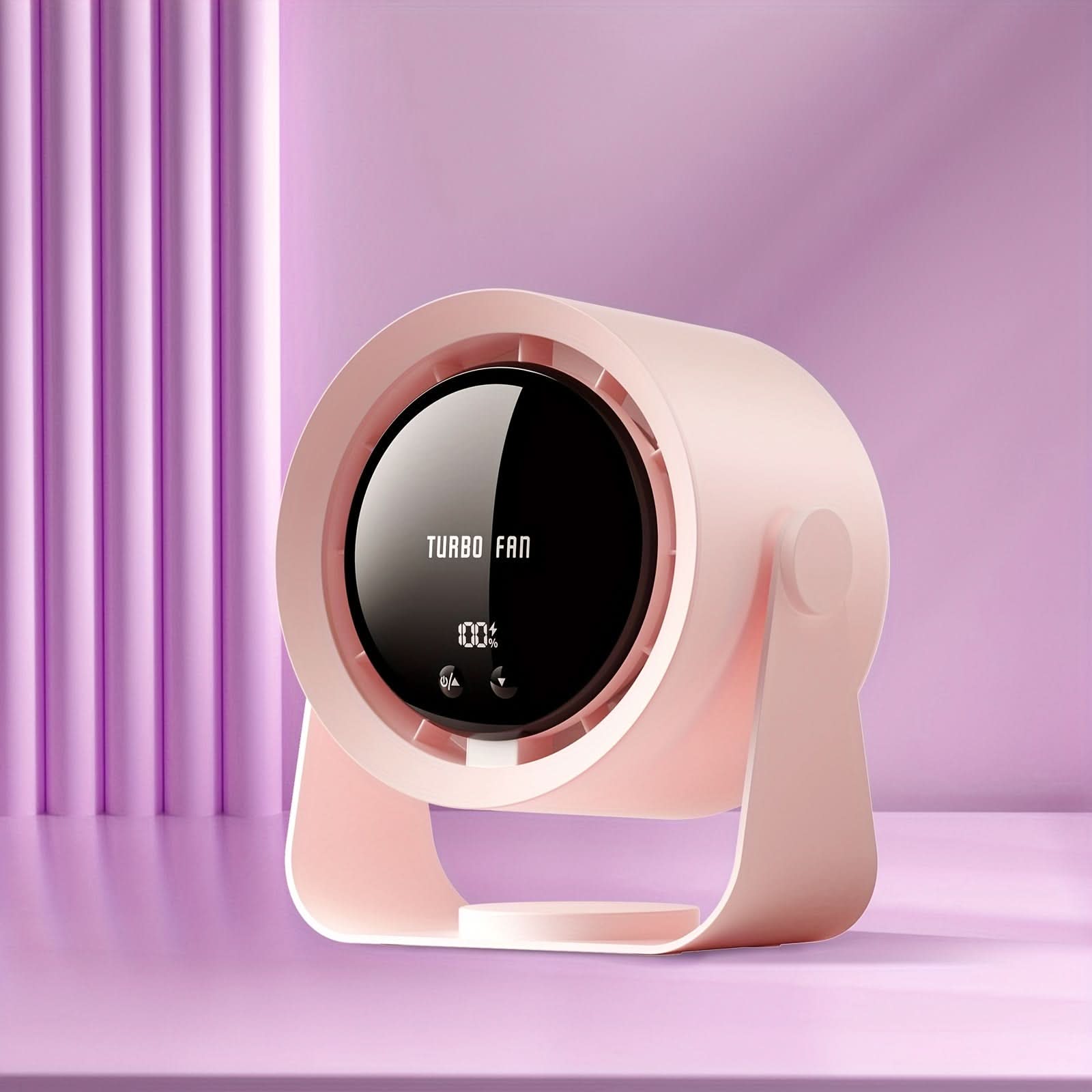 Turbine Fan - USB Charging with Digital Display Fan for Home, Office