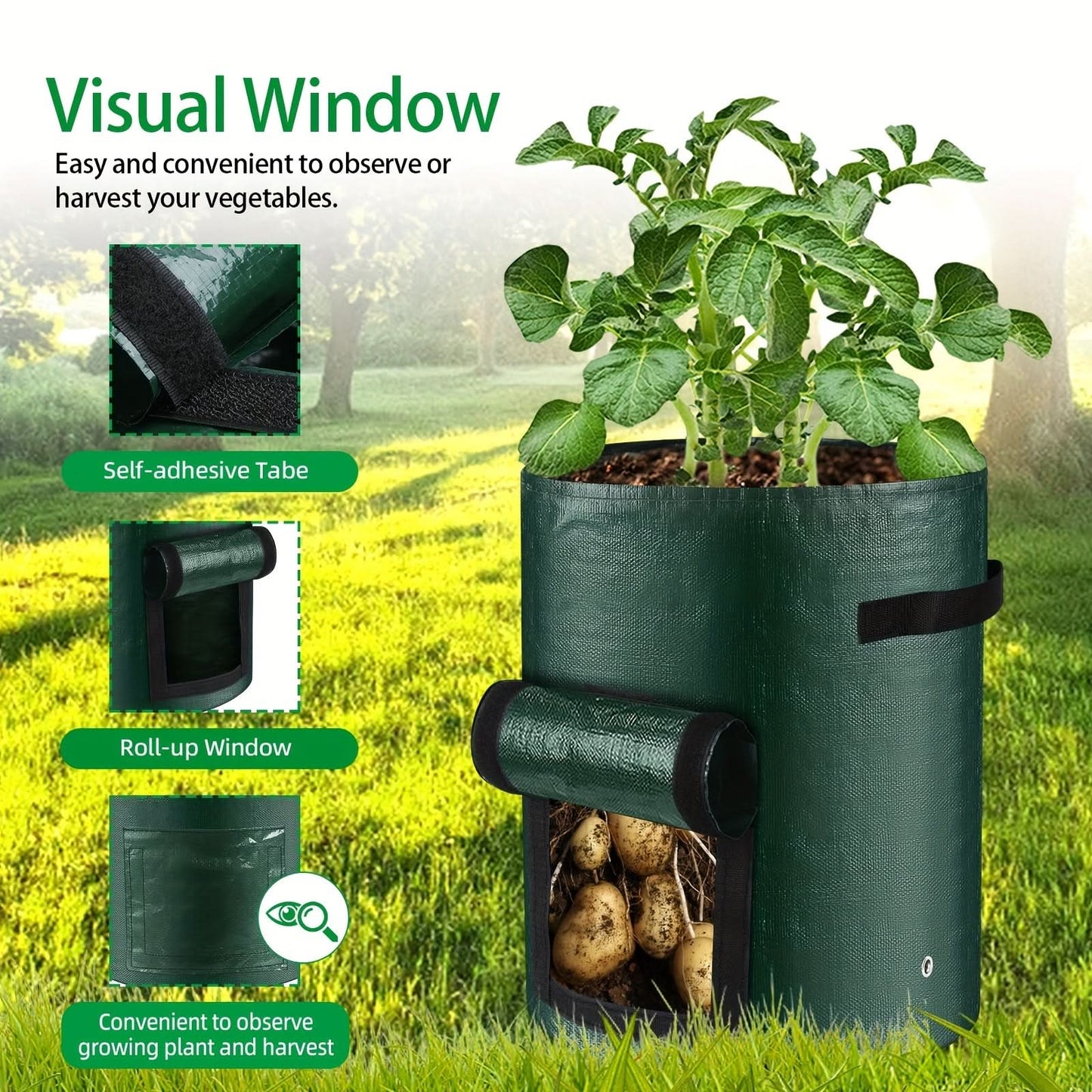 Buy 1 Get 1 Free Large Capacity Potato Grow Bags