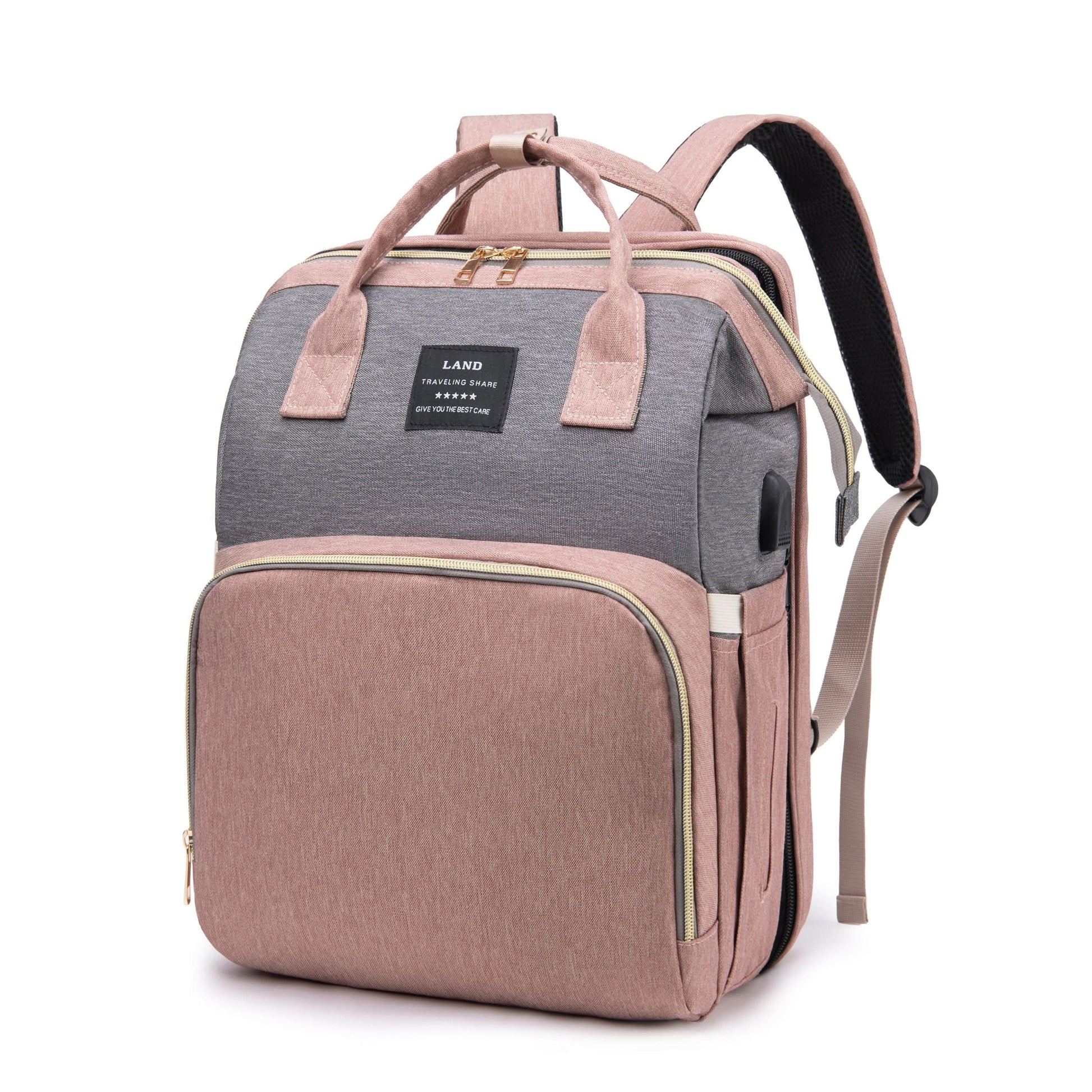 Waterproof Diaper Backpack with Changing Station