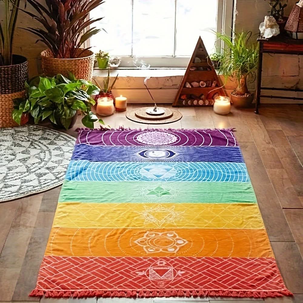 Non-Slip Yoga Mat and Beach Towel Combo