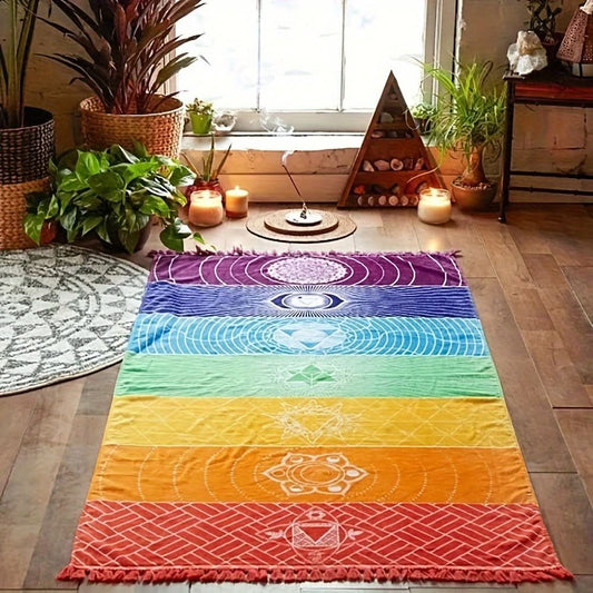 Non-Slip Yoga Mat and Beach Towel Combo