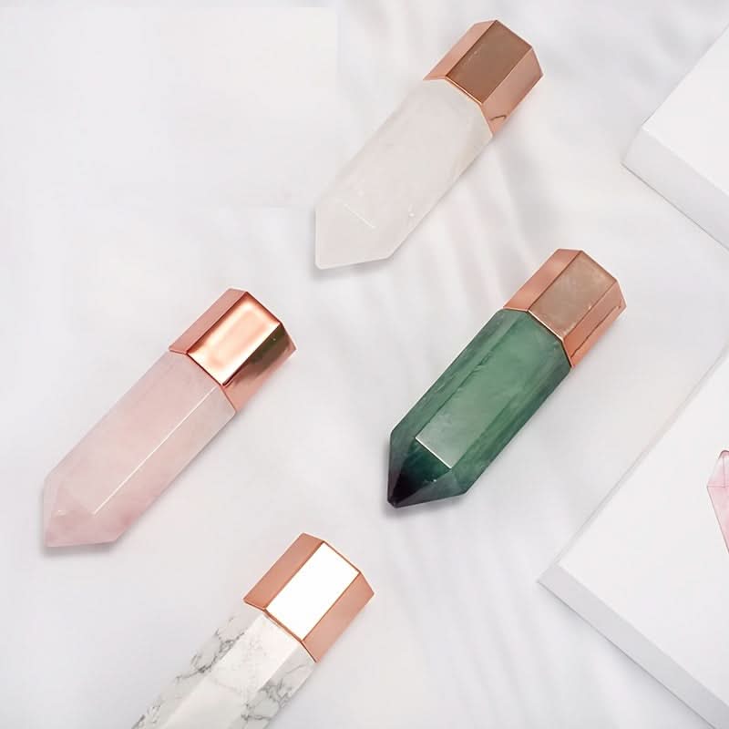10ml Pink Crystal Roll-On Bottle with Powder Bead