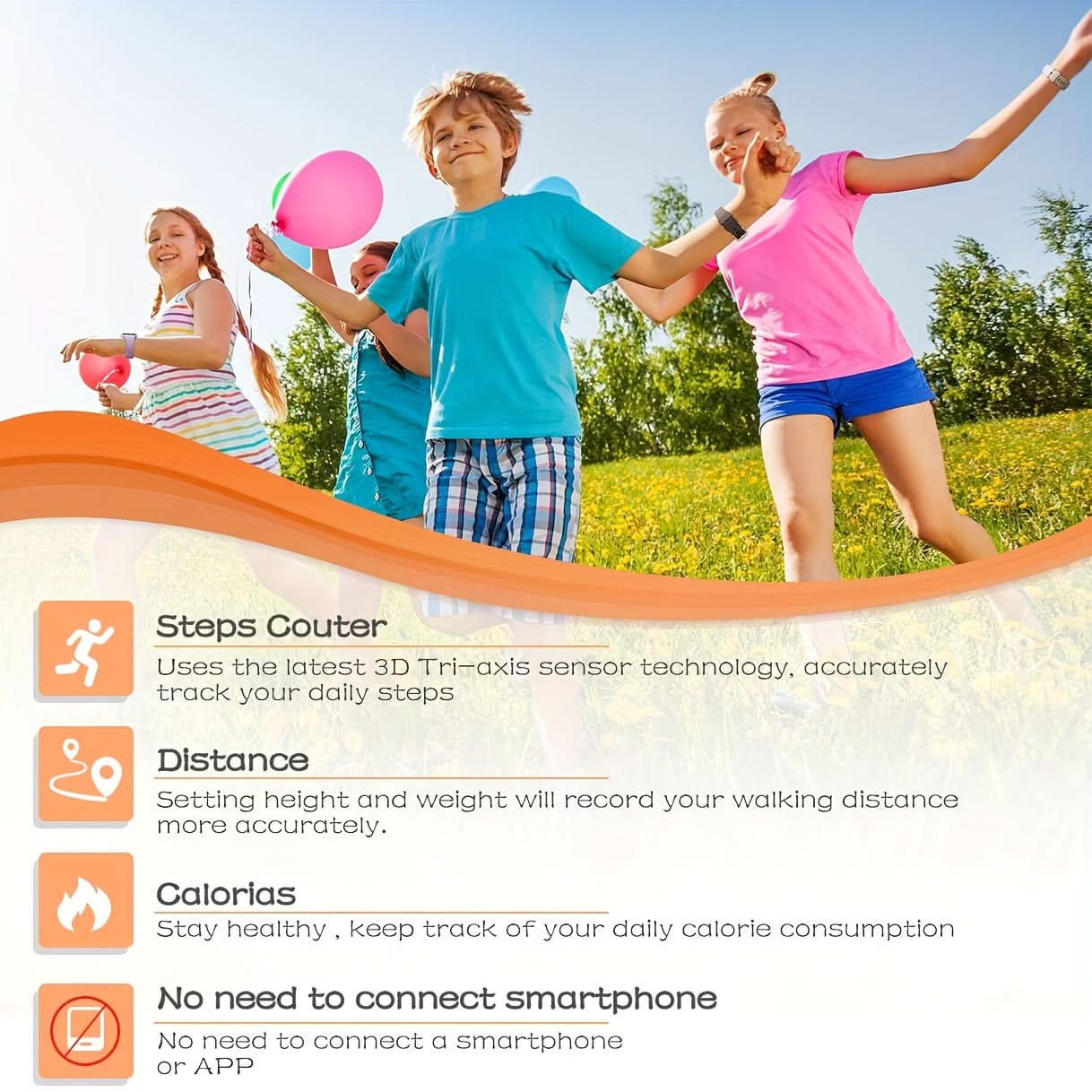 Kids Activity Tracker Smart Watch with Pedometer