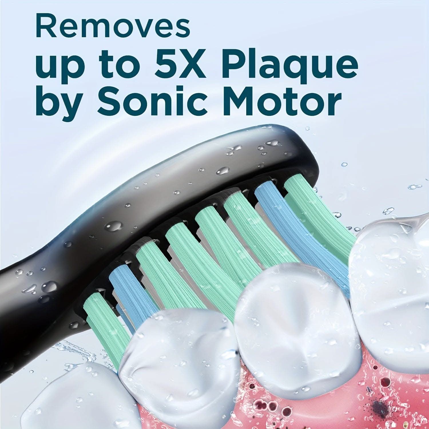 8-Brush-Head Electric Toothbrush for Adults