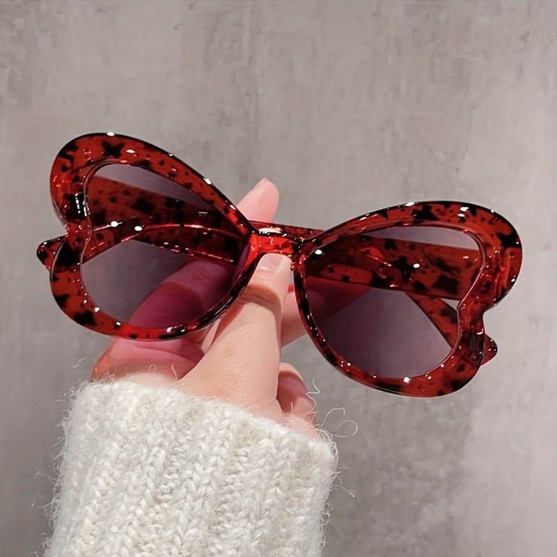 4pcs Butterfly Frame Gradient Sunglasses for Men & Women - Square, Colorful, Fashionable