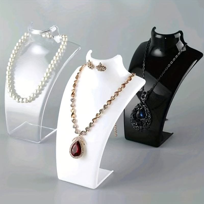 Deluxe Necklace Display Stand – Adjustable Portrait Neck Design