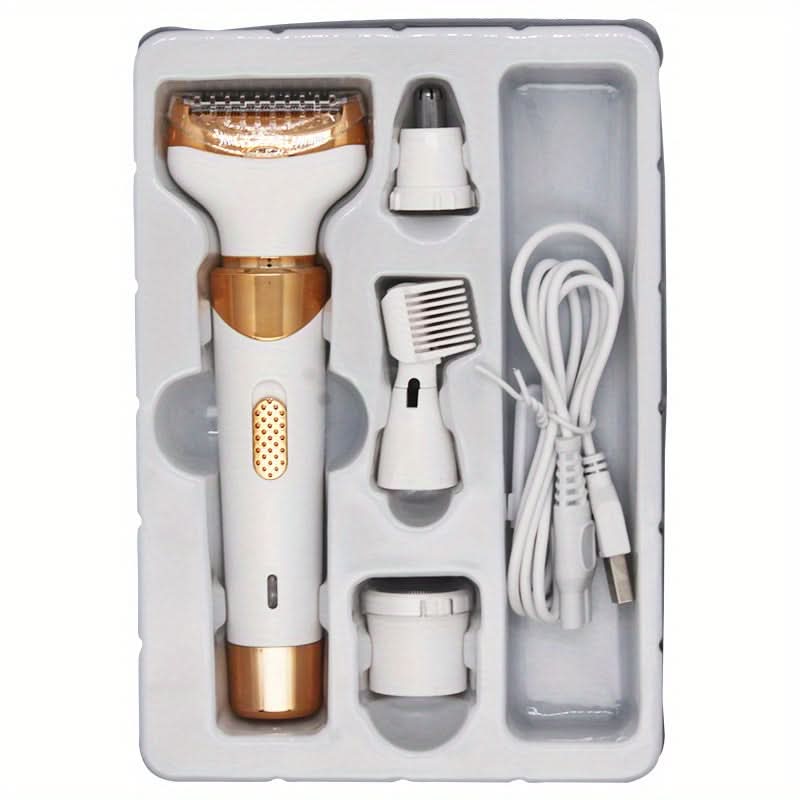 4-in-1 Rechargeable Wet/Dry Women's Shaver