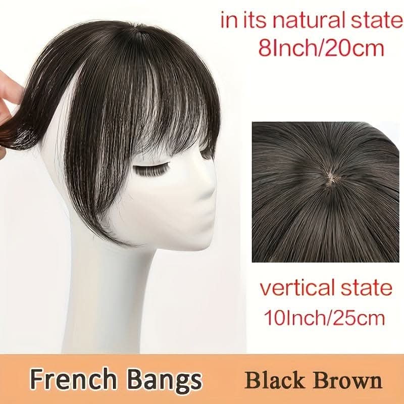 Vibrant Synthetic Hair Toppers with Bangs – Easy Clip-In Extensions