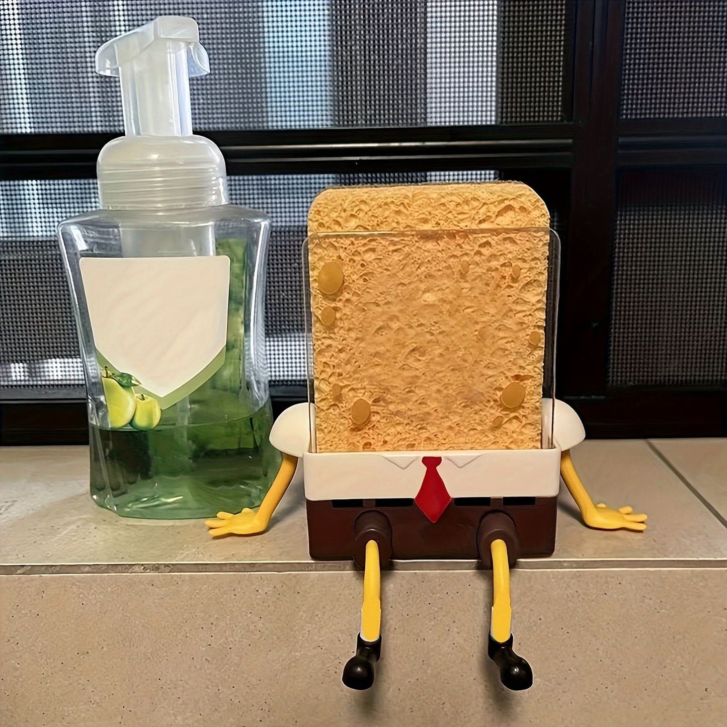 Cartoon Sponge Drain Rack - Fun Organizer