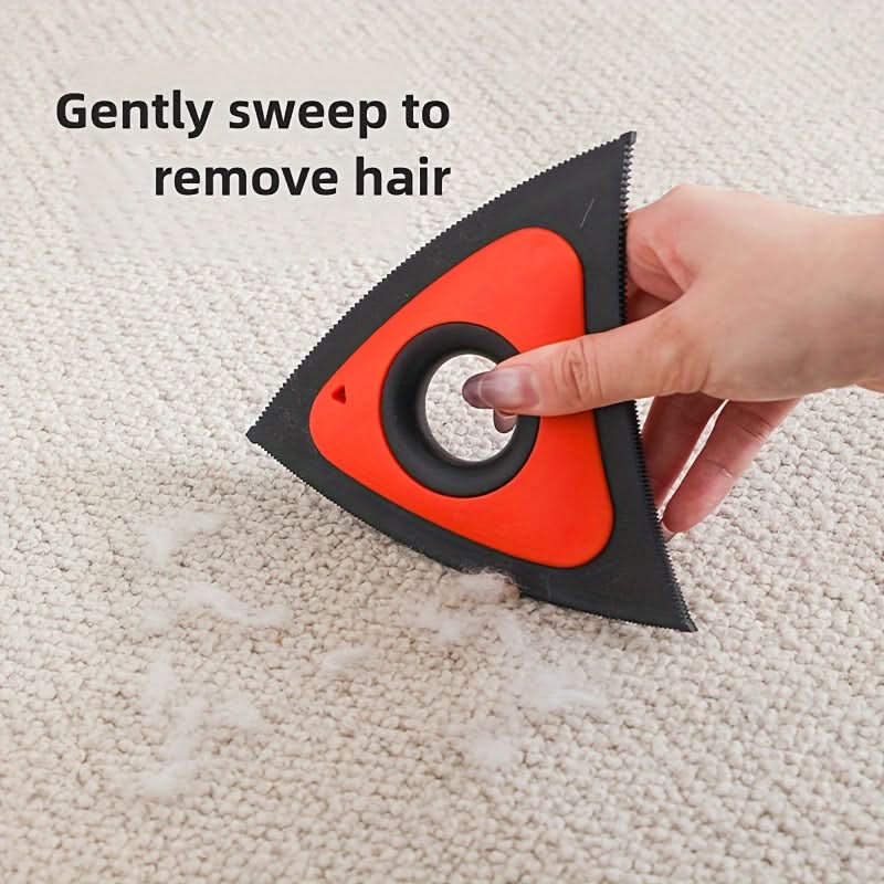 Triangular Pet Hair Remover – 3-Sided Dog Fur Cleaning Brush