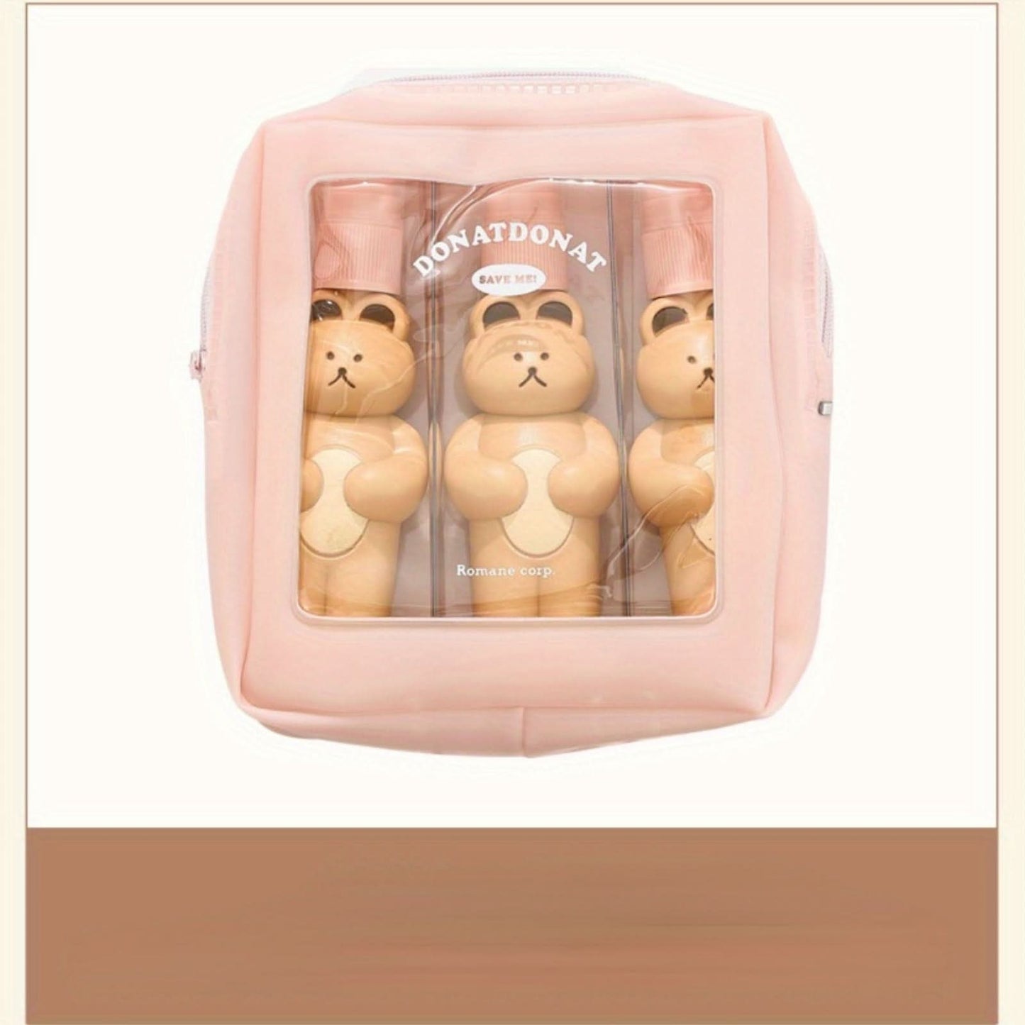 Cute Bear Spray Bottle – Travel Perfume & Lotion Dispenser
