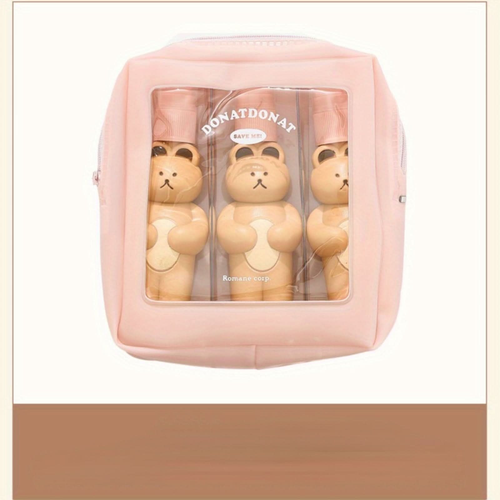 Cute Bear Spray Bottle – Travel Perfume & Lotion Dispenser
