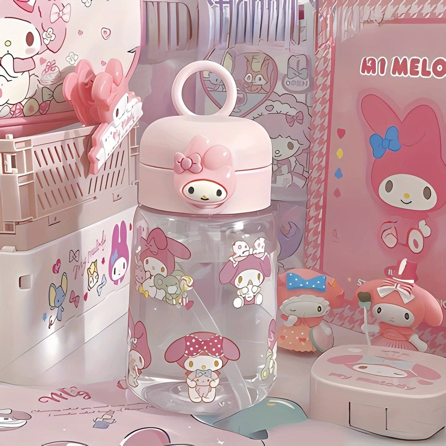 Kawaii Portable Water Bottle - Cinnamoroll, Melody, Kuromi