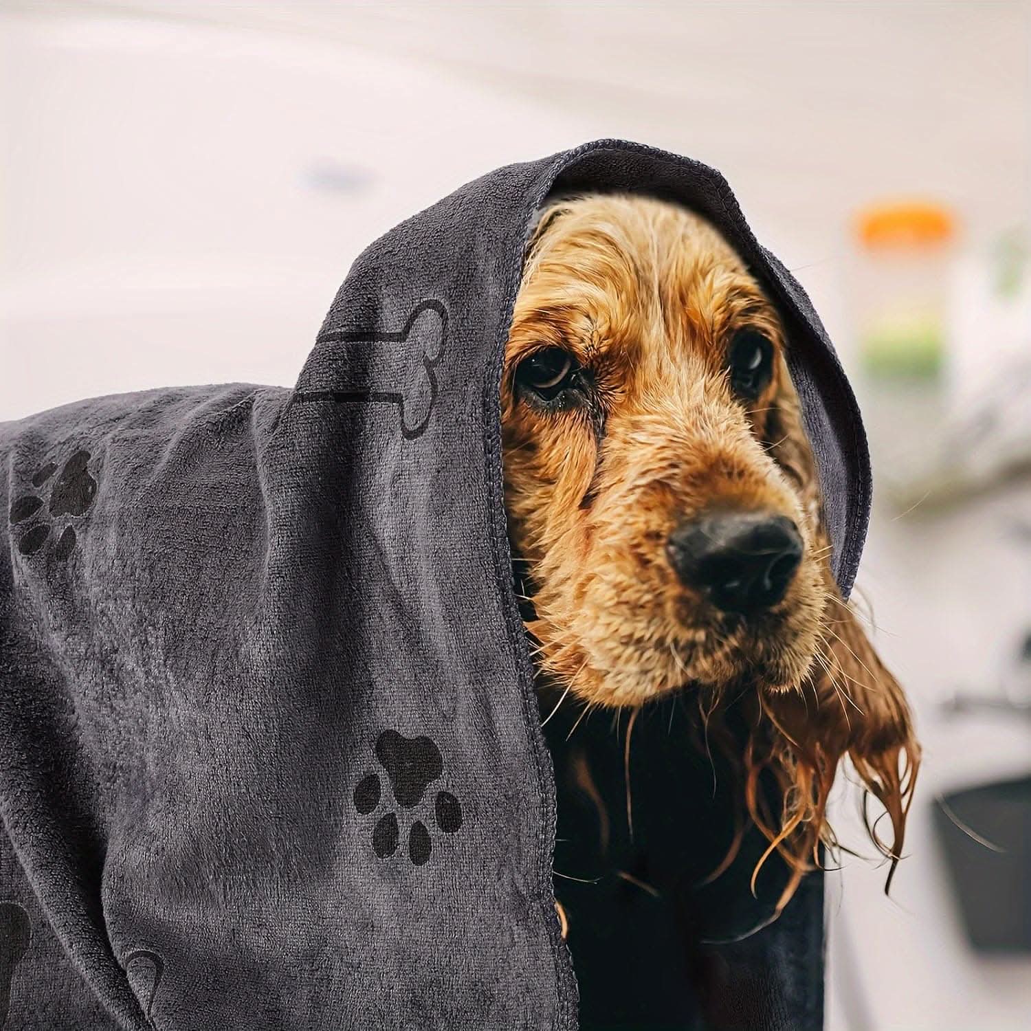 Microfiber Pet Towel Set for Dogs & Cats