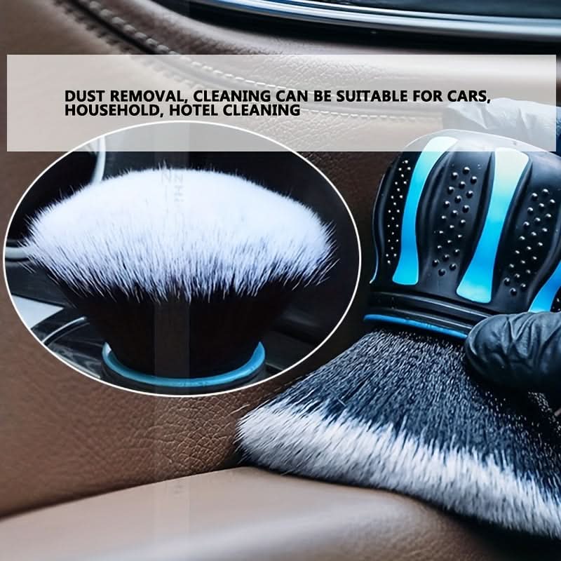 Premium Car Detailing Brush – Large Area Soft Bristles, Ball Handle for Dust Removal