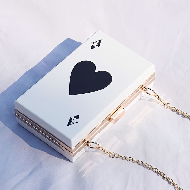 Ace of Spades Acrylic Clutch Bag