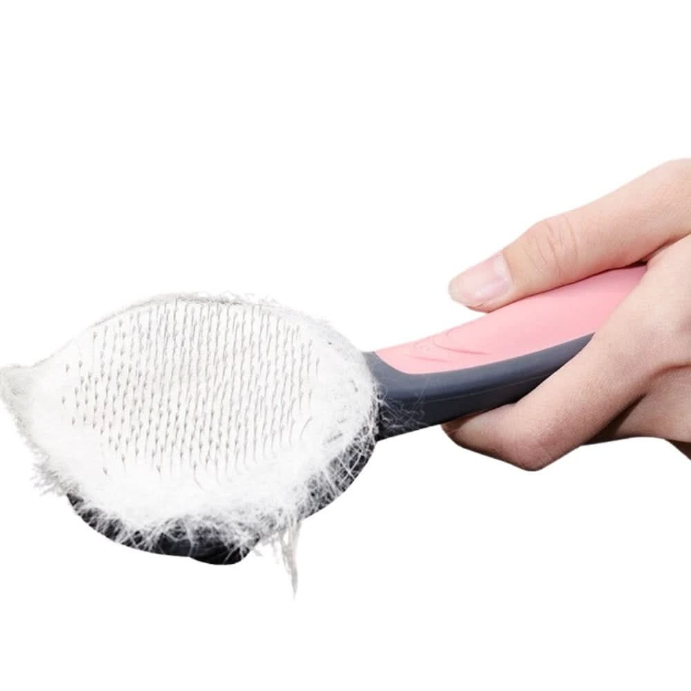 Professional Slicker Pet Hair Remover Brush - Self-Cleaning Tool for Dogs & Cats