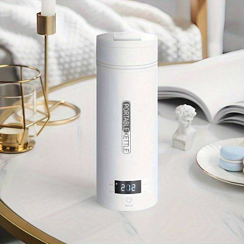 Portable Electric Travel Kettle – 500ML, 4 Presets, Stainless Steel