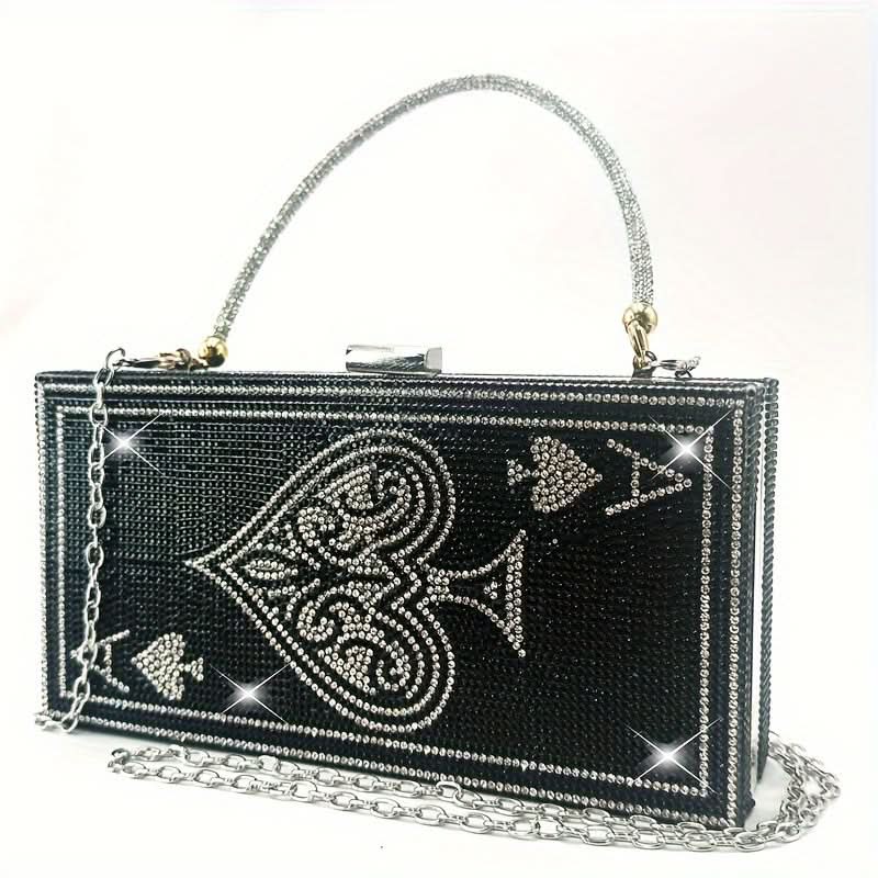 Mini Glitter Kiss Lock Party Clutch