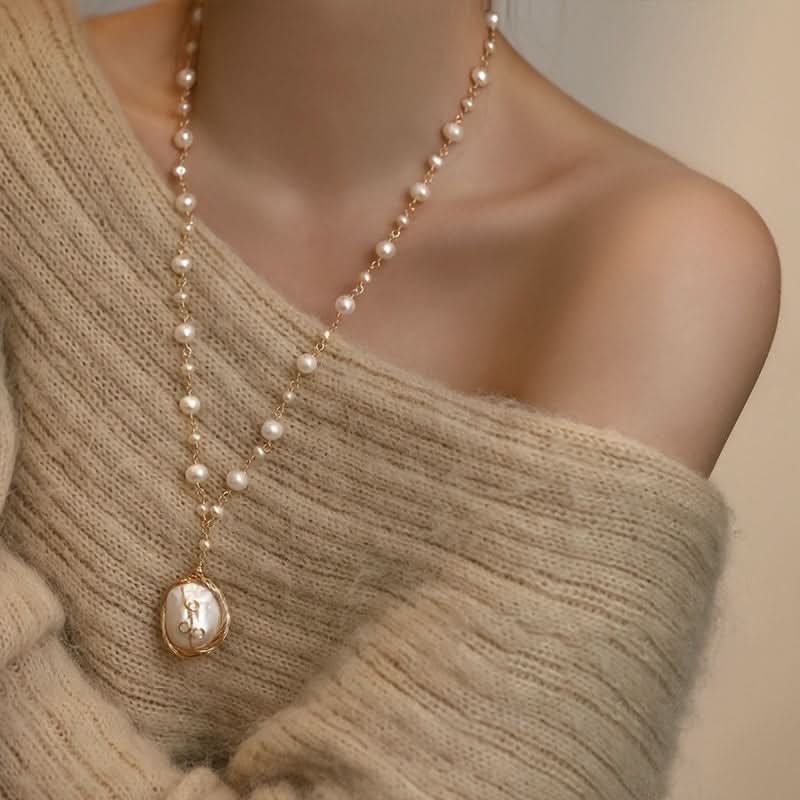 Vintage Baroque Freshwater Pearl Necklace