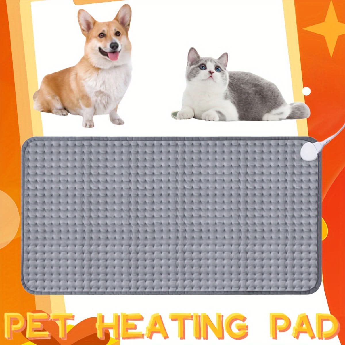 Adjustable Heated Pet Blanket – Cats & Dogs