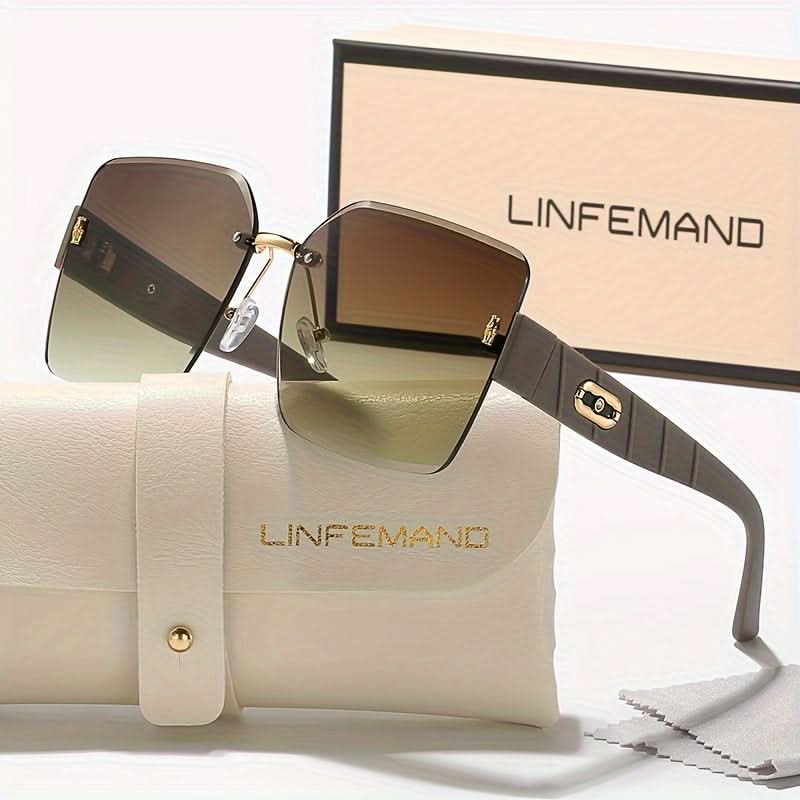 Oversized Gradient Fashion Glasses – Stylish & Versatile Eyewear