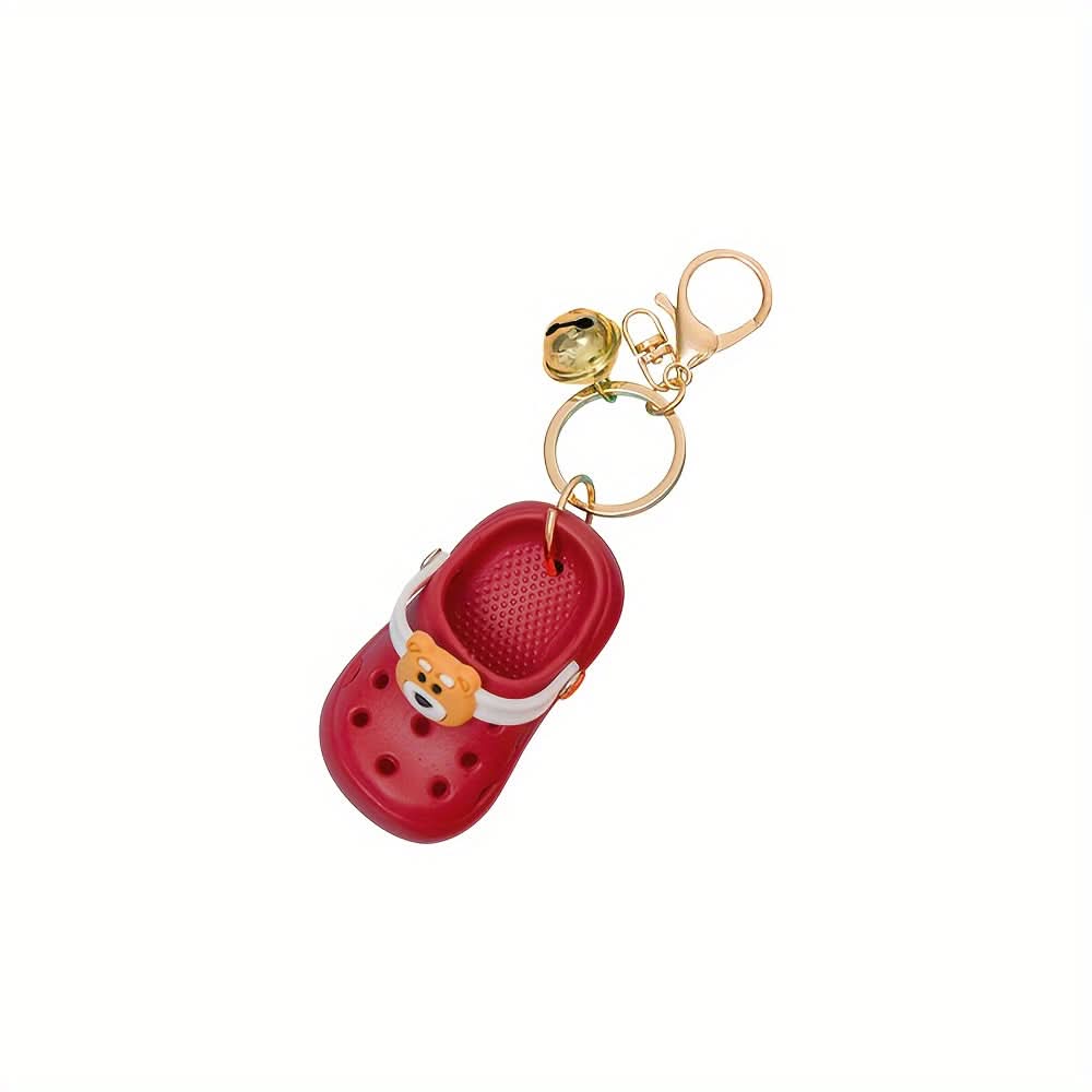 Grefay PVC Cartoon Bear Shoe Keychain Charm