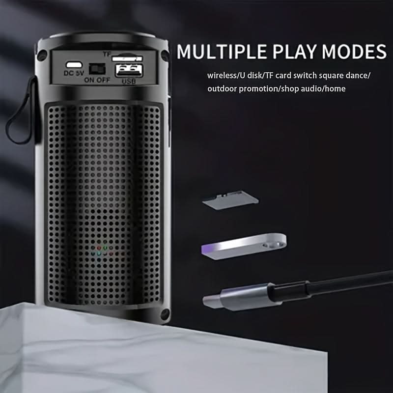 RGB Portable Wireless Speaker with 360° Sound