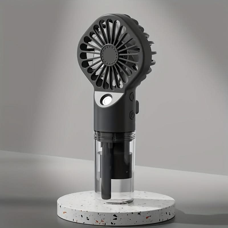 800mAh USB Rechargeable Misting Fan – Portable Handheld Bladeless