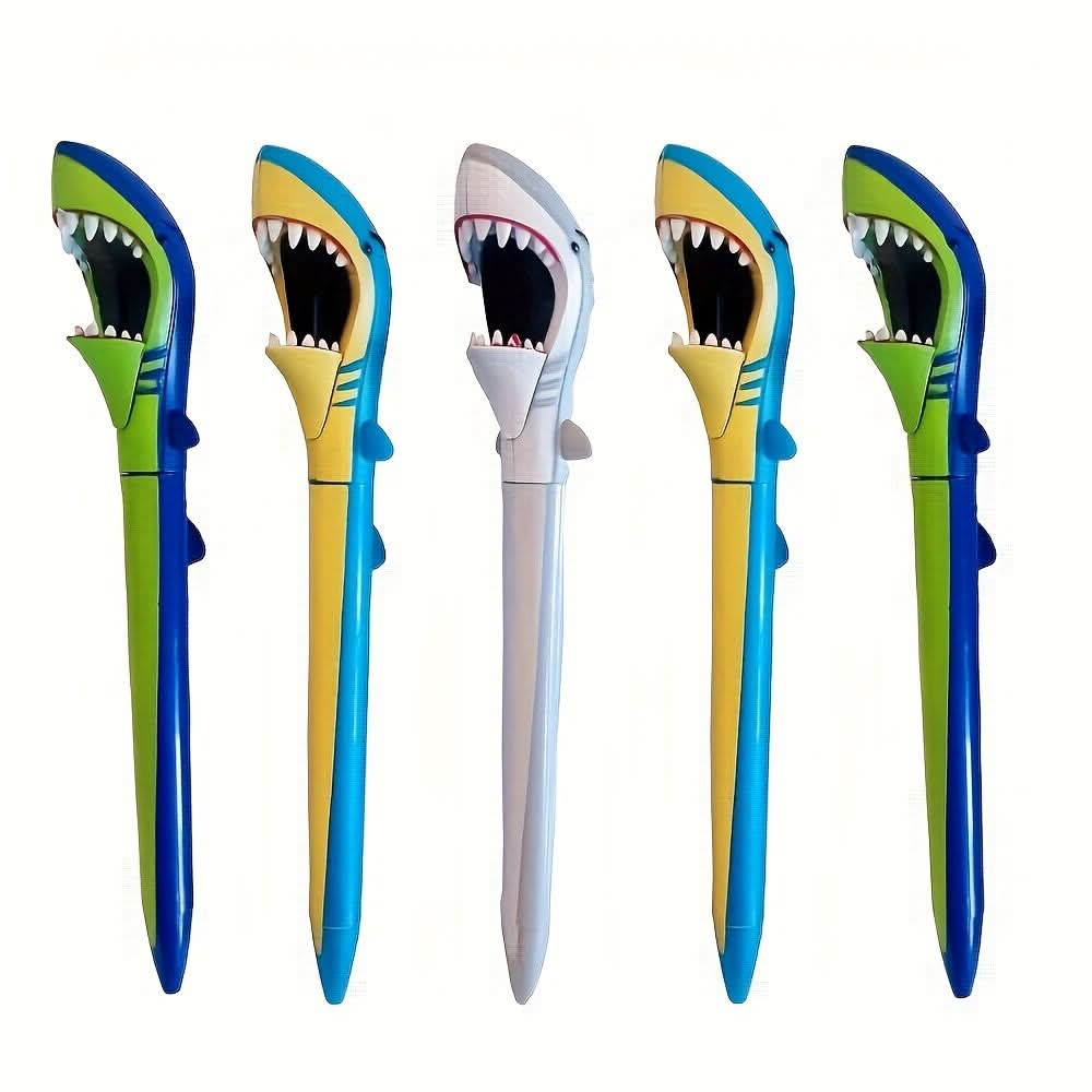 Shark-Themed Retractable Ballpoint Pen – Fun & Ergonomic Cartoon Stationery
