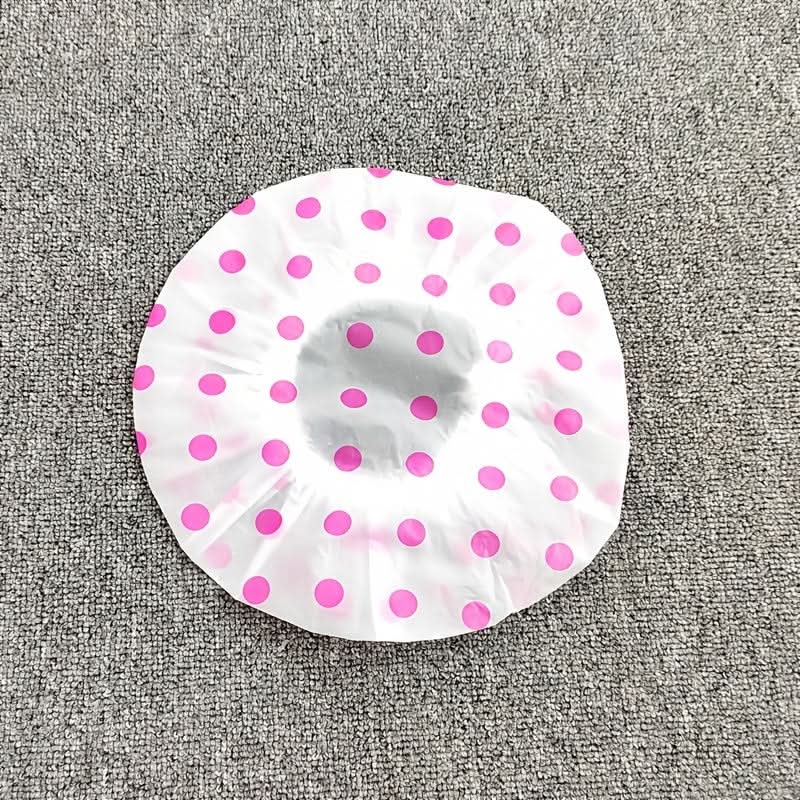 3 Pcs Reusable Waterproof Shower Caps with Floral Print