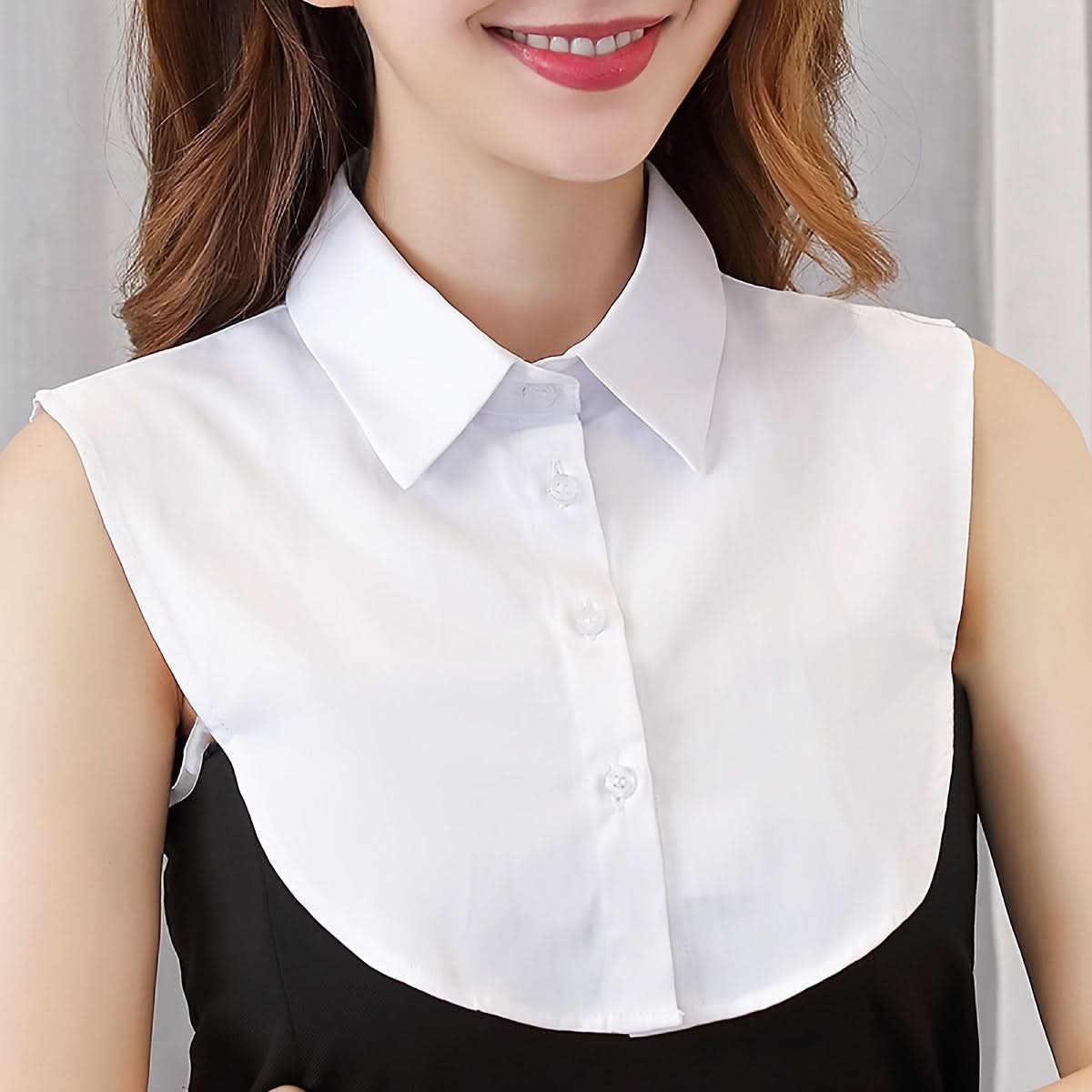 Women's Minimalist Detachable Half-Shirt Collar