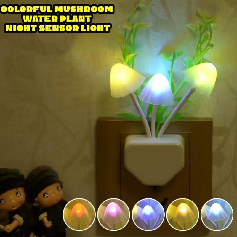 Intelligent LED Mushroom Night Light – Auto Shut-Off, Aesthetic Room Decor