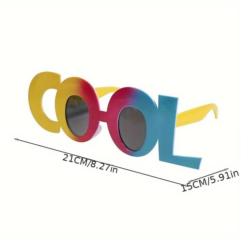Anime Letter Shaped Novelty Glasses for Parties