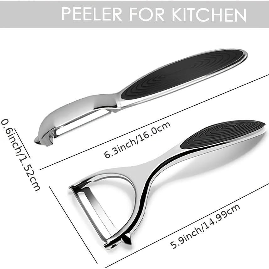 Pack of 2 Stainless Steel Vegetable Peelers