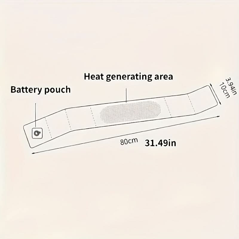 USB Charging Heated Scarf - Unisex Multifunctional Electric Neck Warmer