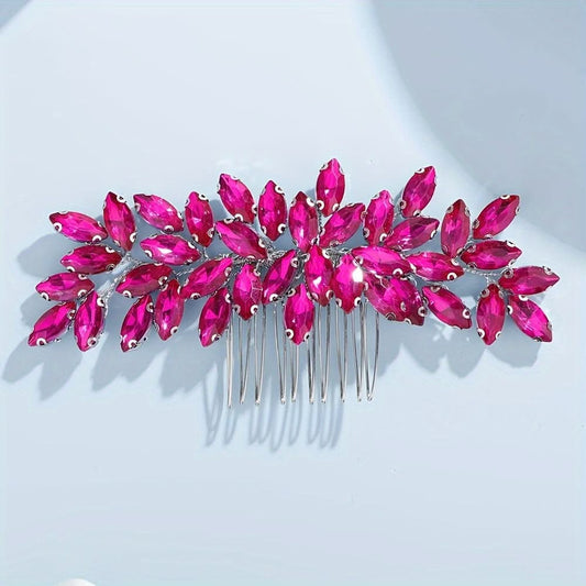 Rhinestone Bridal Side Comb Hair Accessory