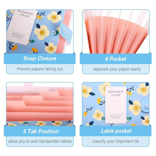 Waterproof Accordion File Folders