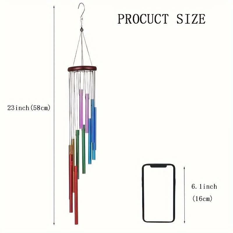 Eco-Friendly Wooden Wind Chime for Outdoor Harmony