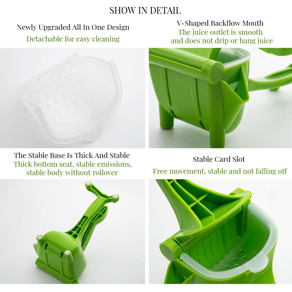 Portable Manual Fruit Juicer – Handheld Citrus & Lemon Squeezer